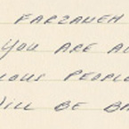 Handwritten patient testimonial number 36