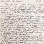 Handwritten patient testimonial number 158